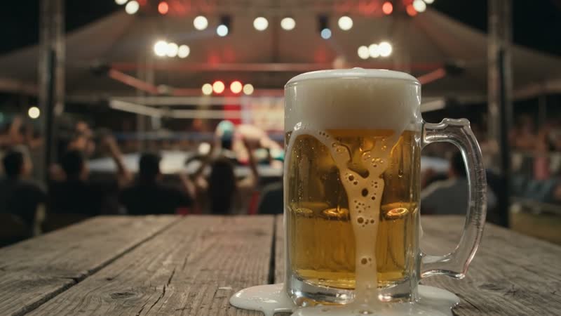 Tarro escarchado llenándose de cerveza bien fría